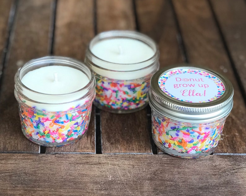 Bulk Birthday Cake Scented Candles Personalized Birthday Etsy
