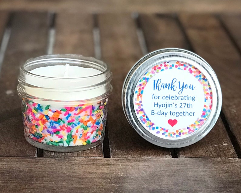 Bulk Birthday Cake Scented Candles Personalized Birthday Etsy