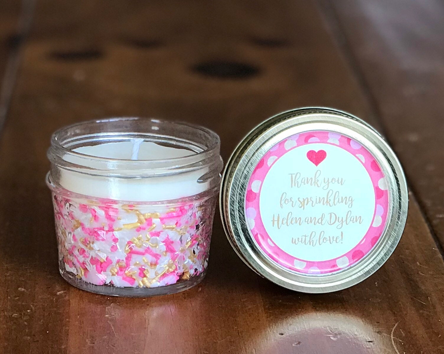 Bulk Custom Candles in Any Color Personalized Candle Party Etsy