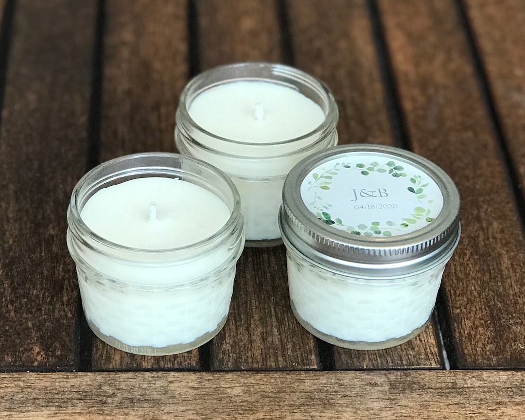Bulk Personalized Wedding Candle Favors, Bulk Wedding Favors, Wedding