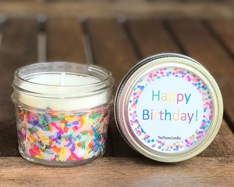 Bulk Birthday Cake Scented Candles Personalized Birthday Etsy