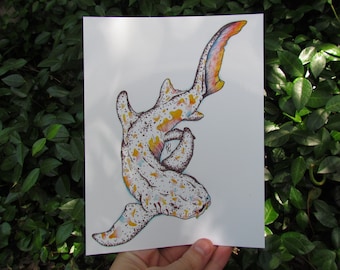 Rainbow Pied Nurse Shark PRINT