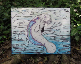 Asha The Manatee PRINT