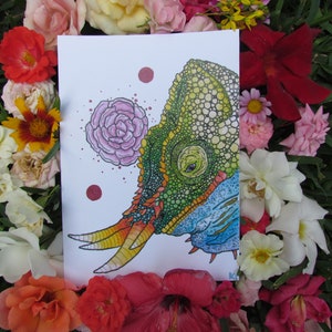 Four-Horned Chameleon PRINT
