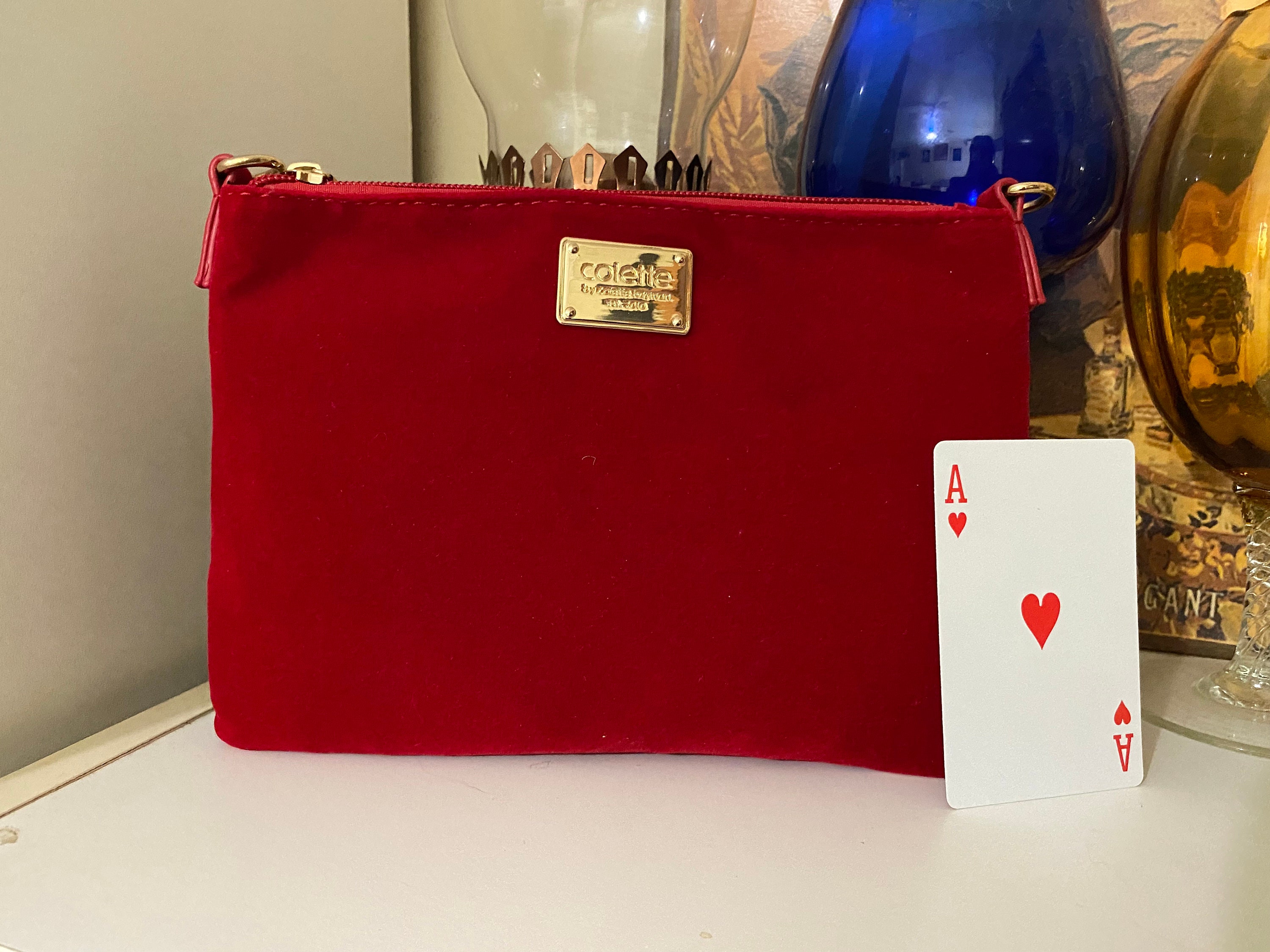 Red Velvet Colette Shoulder Bag/clutch. Never Been Used 