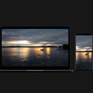 Phone and Computer Wallpaper - Digital Download: Sunset on Lake Champlain
