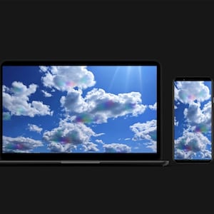 Phone and Computer Wallpaper - Digital Download: Cloud Prisms