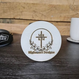 Custom wood coasters, made to order coasters,company logo coasters, small business gifts, unique gifts