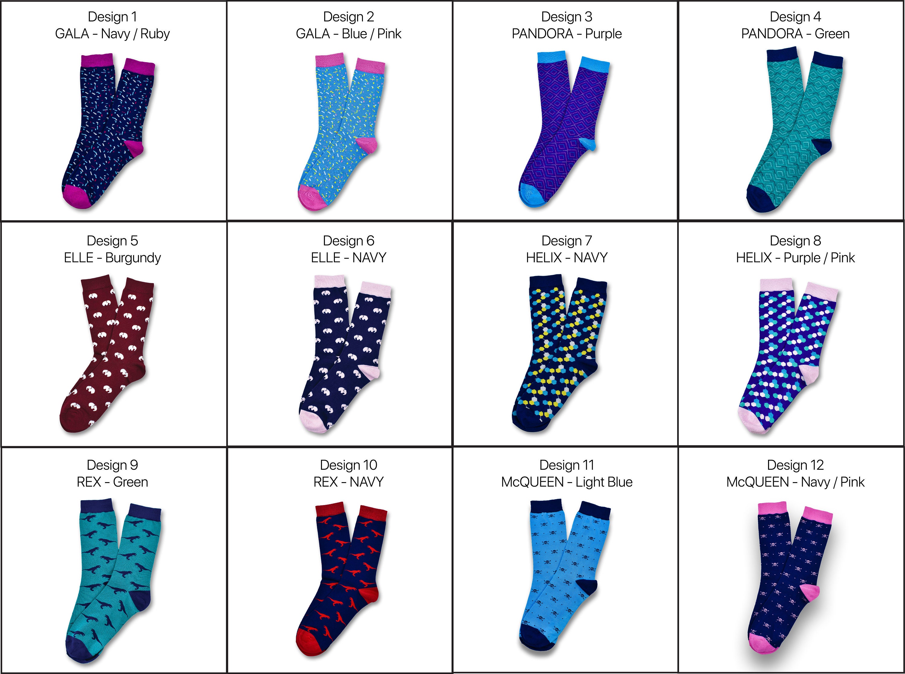 6 Pack Bundle / FREE SHIPPING / Colorful Socks / Bright Socks - Etsy