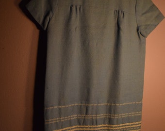 Vestido de lana de Okinawa tejido a mano