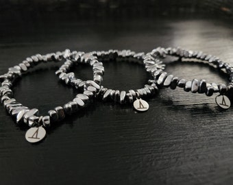 Hematite Charm Bracelet