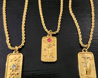 Golden Tarot Necklaces