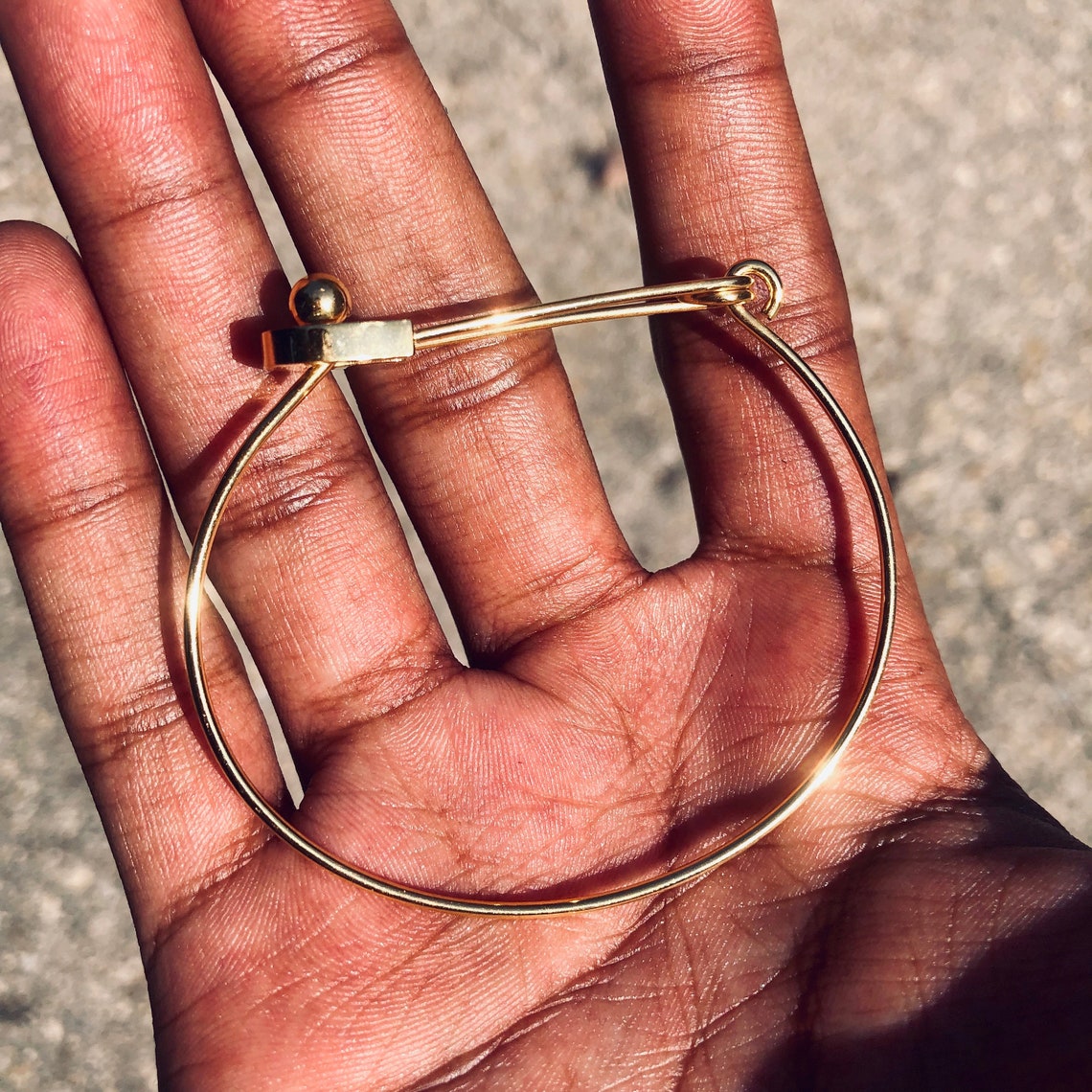 GOLD Paper Clip Bracelet Etsy