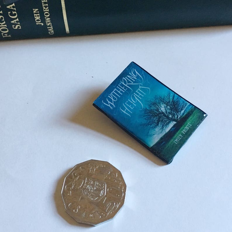 Mini Book Brooch Wuthering Heights