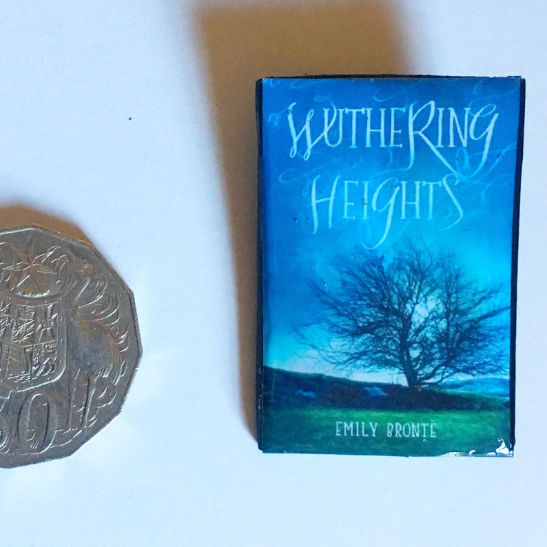 Mini Book Brooch Wuthering Heights