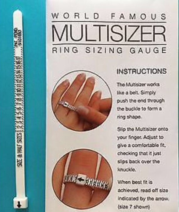 Ring Multi-sizer, Finger Size, Measuring Ring,finger Sizer, Gauge Ring  Sizer, Irish Rings, Claddagh 
