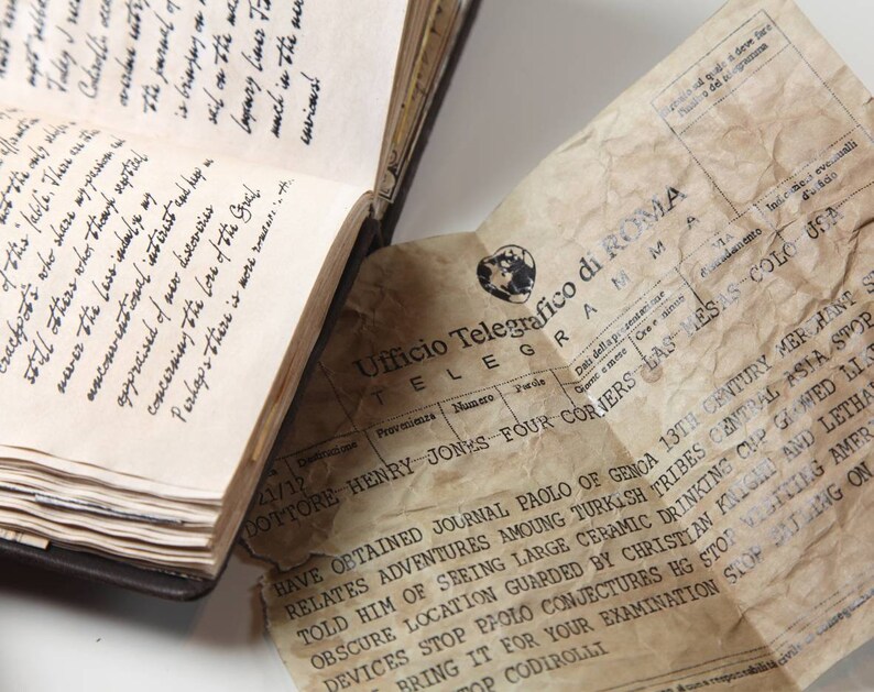 Indiana Jones Grail Diary prop replica image 9