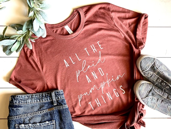 fall color t shirts