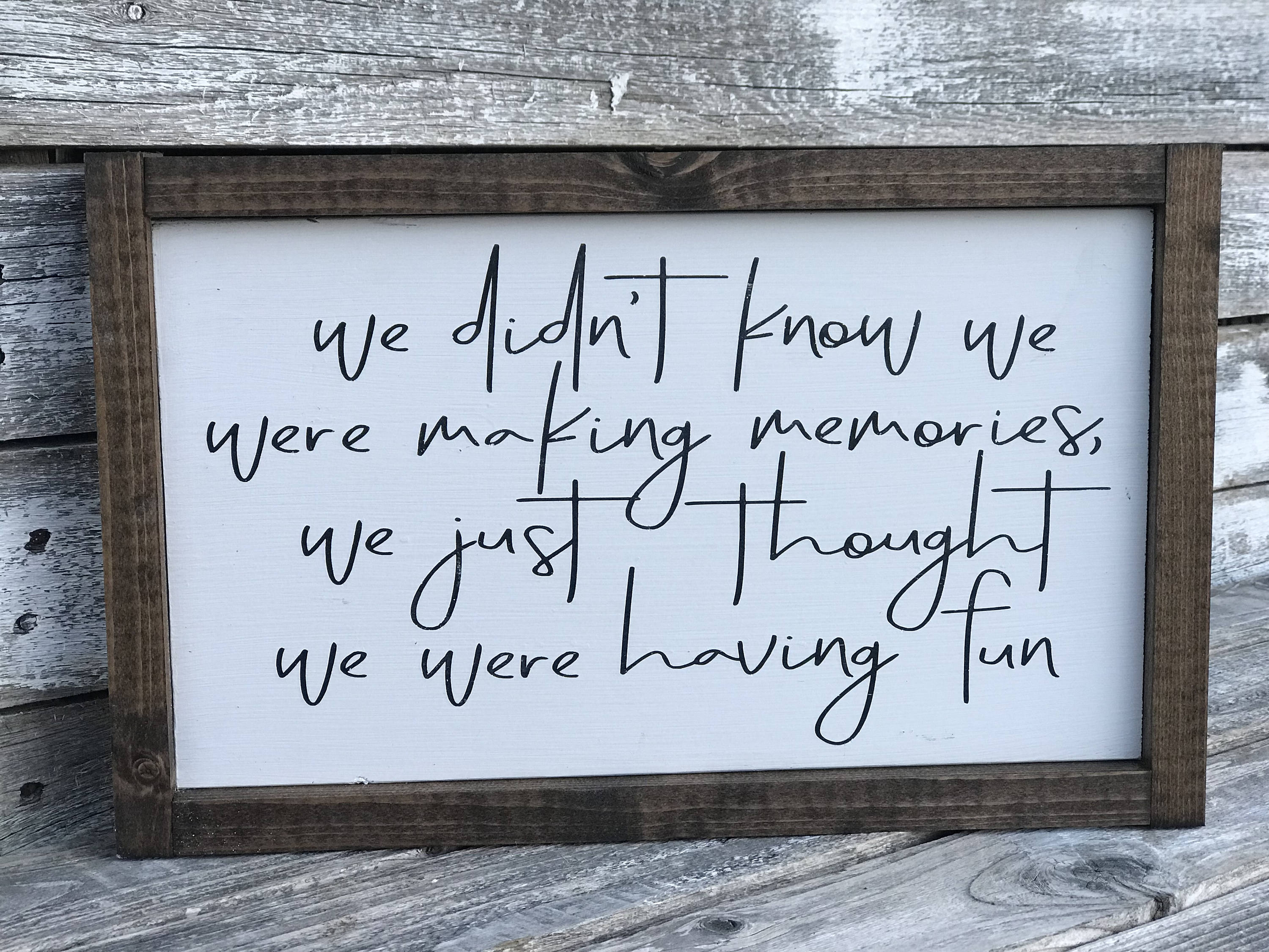 I make a memory. I make a memory