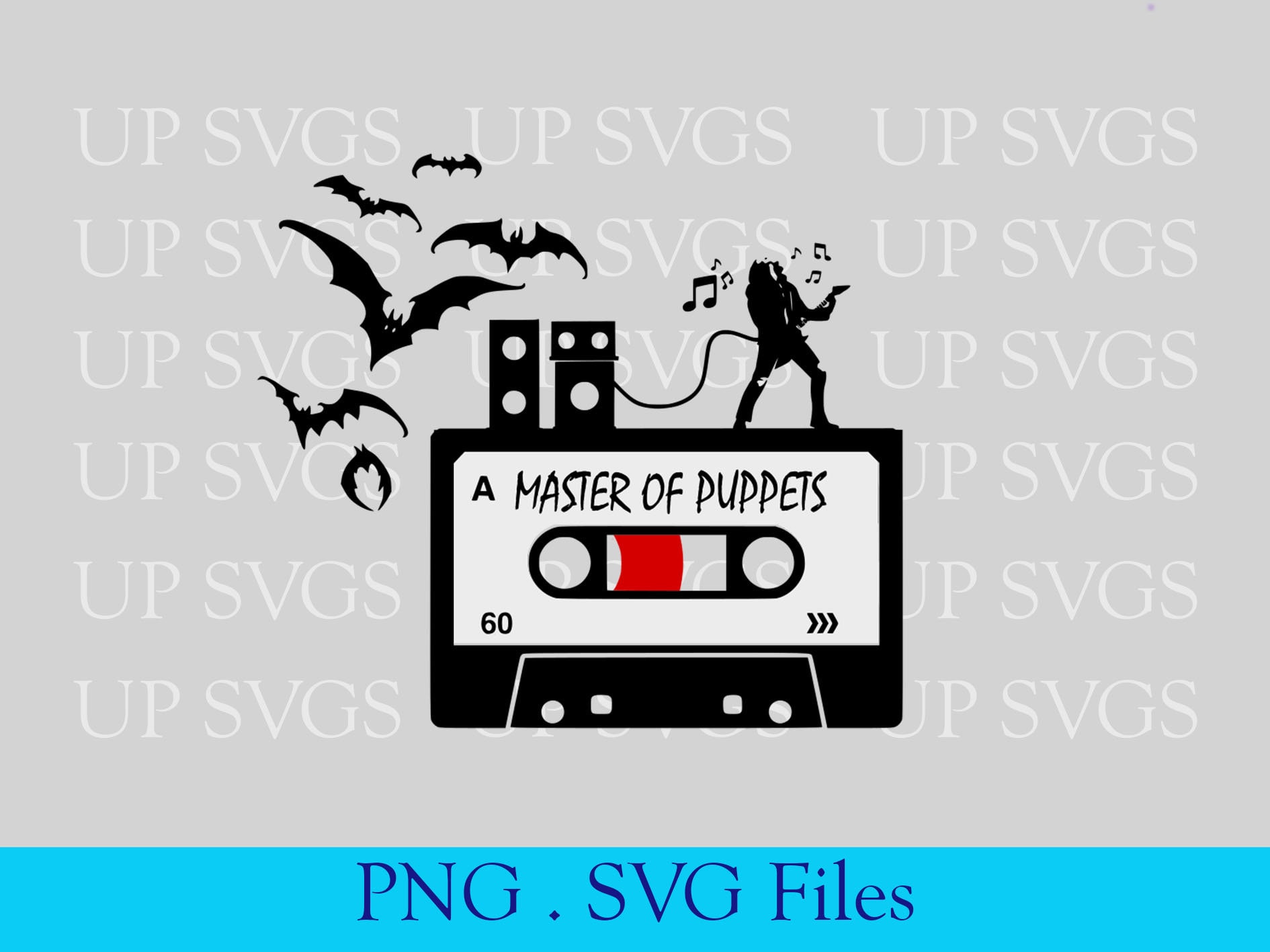 Eddie Munson Stranger Things Cassette SVG / Master of Puppets / Cutting