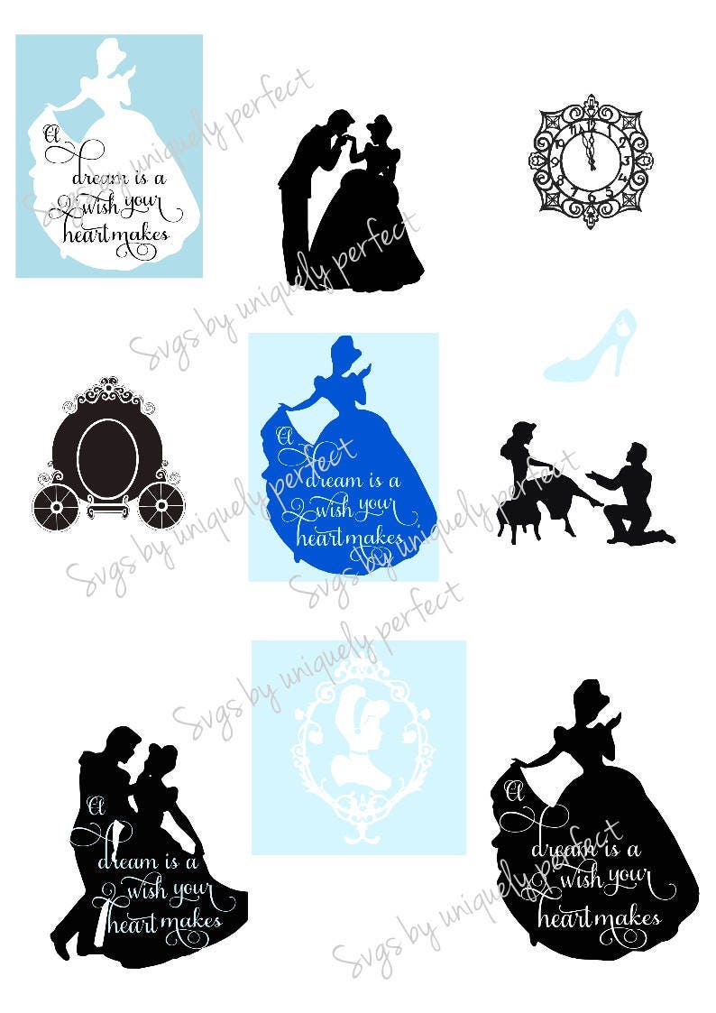 Download Cinderella bundle svgs // disney princess cutting files ...