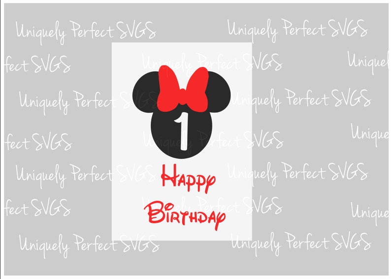 Download Minnie Mouse birthday 1st 2nd 3rd 4th cutting file svg png ...