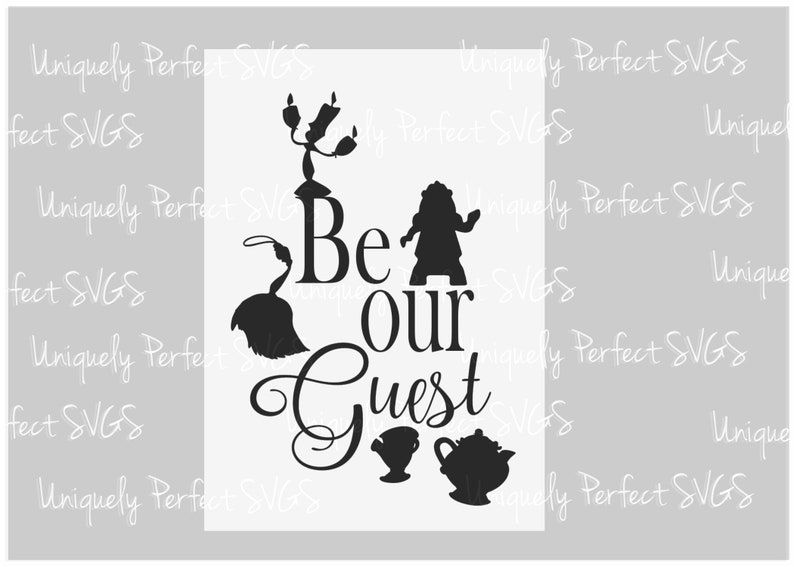 Beauty and the beast // be our guest // cutting file // svg Etsy