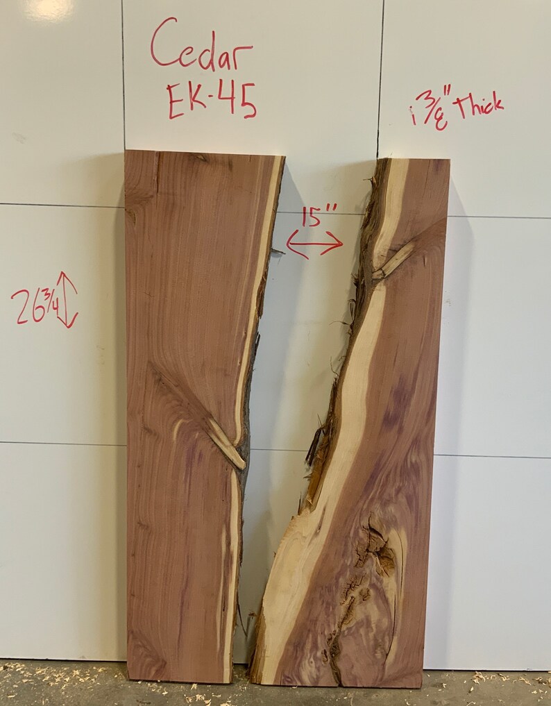 Cedar Live Edge Epoxy Kit EK 45 Etsy