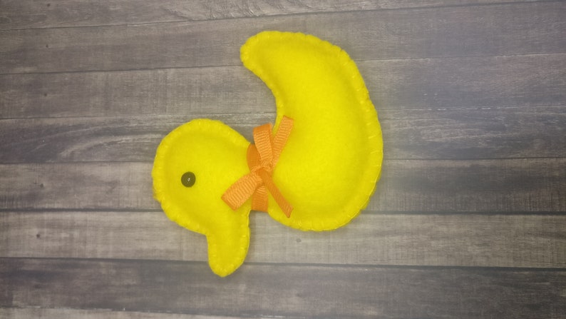 Easter duckling ornament yellow duck easter decoration felt | Etsy