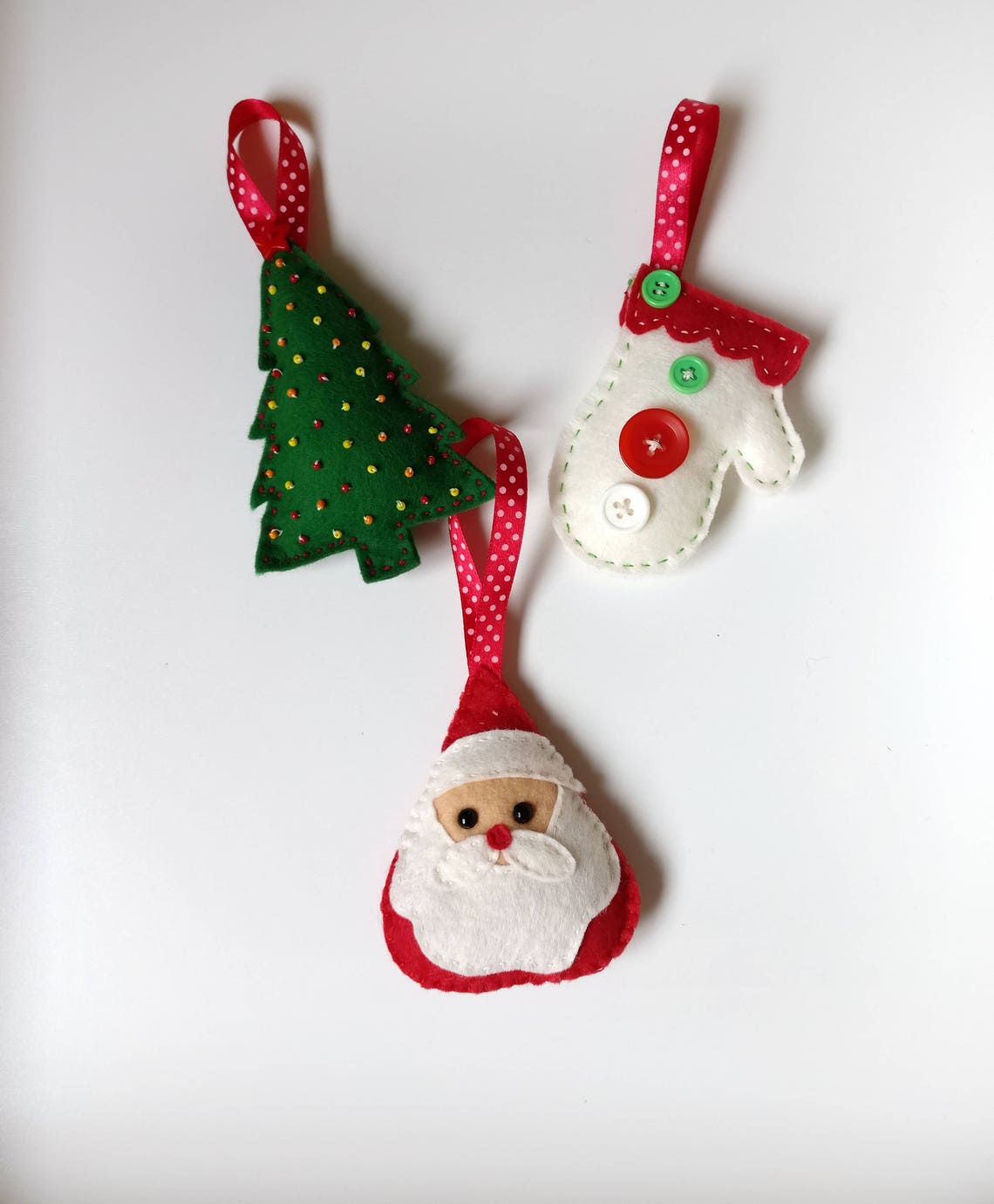 Christmas Ornament Santa Claus Christmas Decoration felt - Etsy