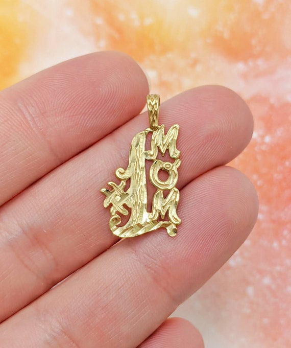Number 1 mom gold clearance necklace