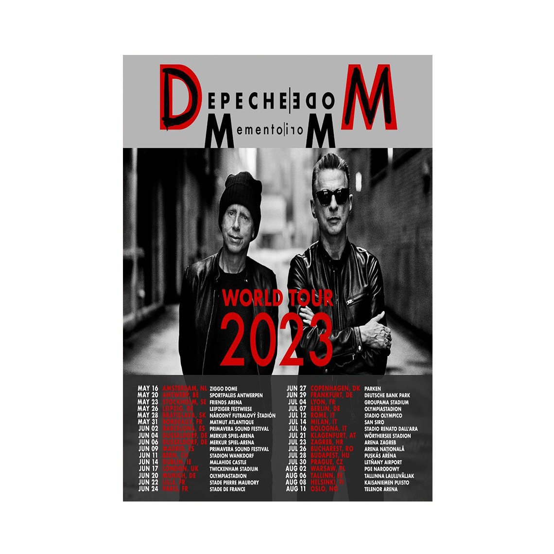 depeche mode tour 2023 karten