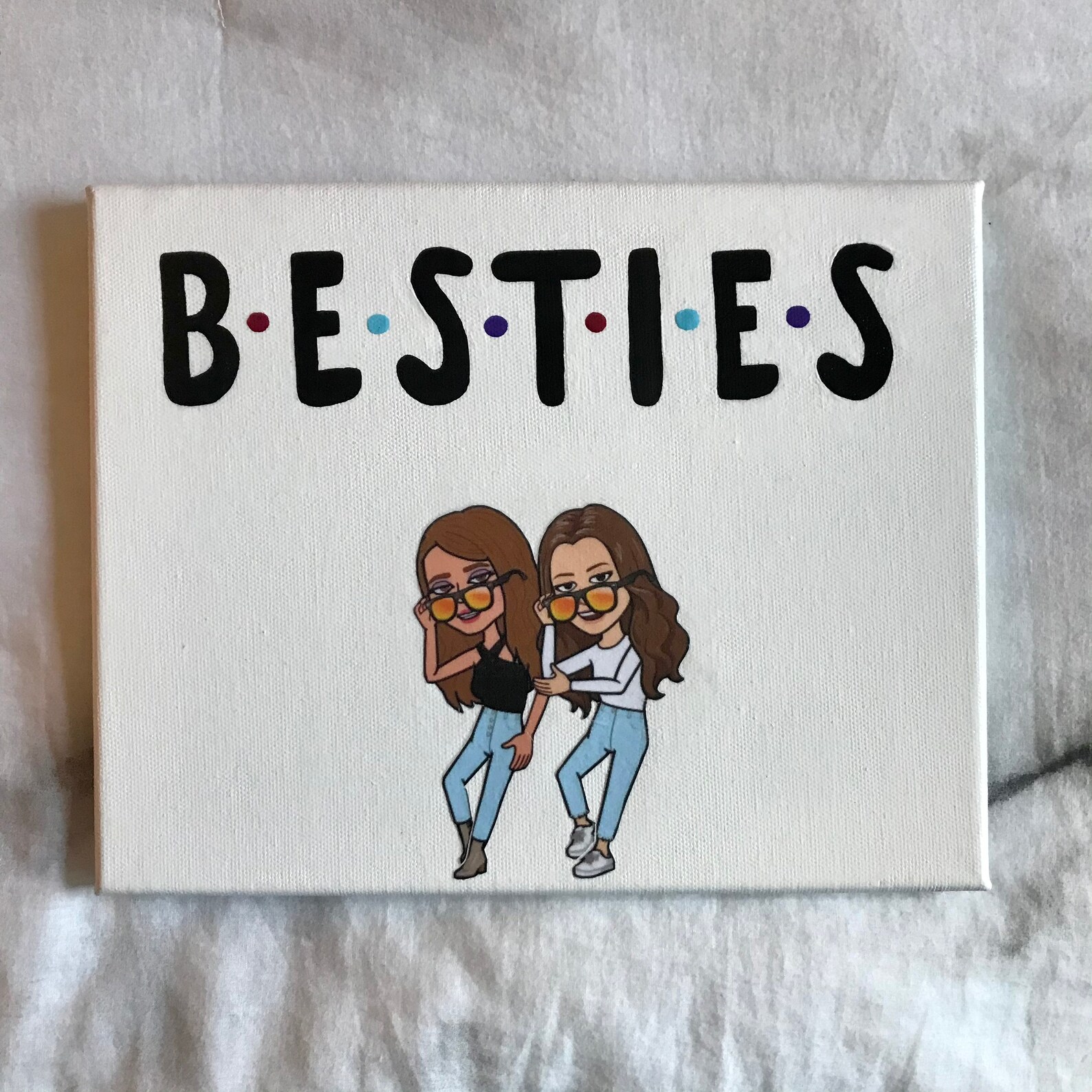 Customizable FRIENDS Canvas Wall Art Custom Handmade Gift Etsy