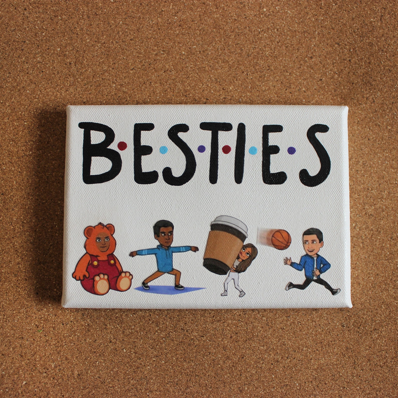 Customizable FRIENDS Canvas Wall Art Custom Handmade Gift Etsy