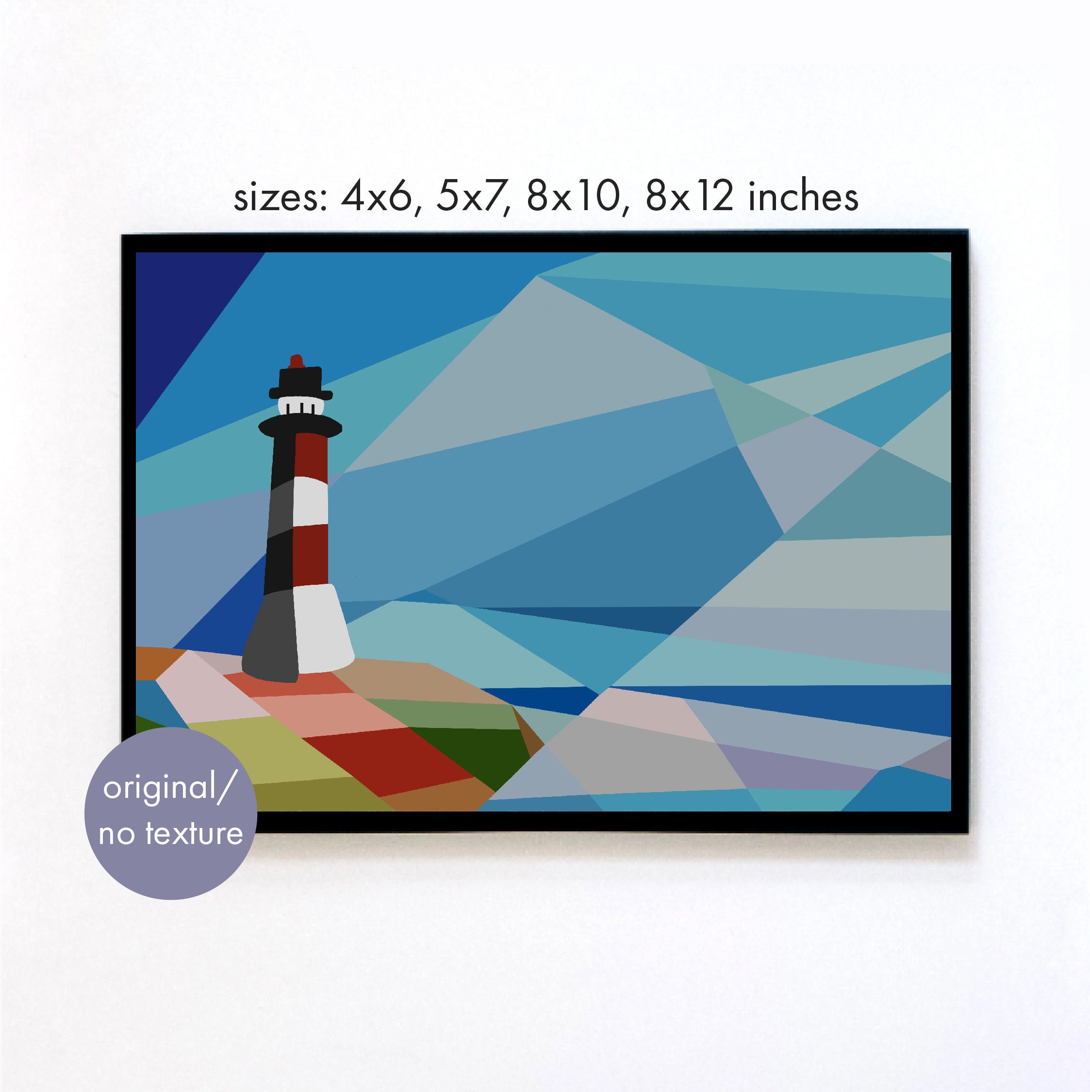 The Lighthouse Digital Poster | Digital Download | Printable | JPG File ...
