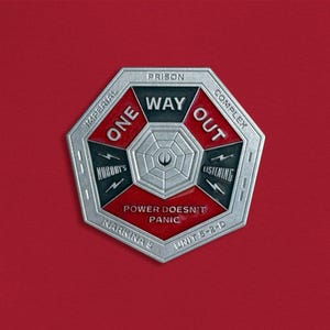 One Way Out Enamel Pin