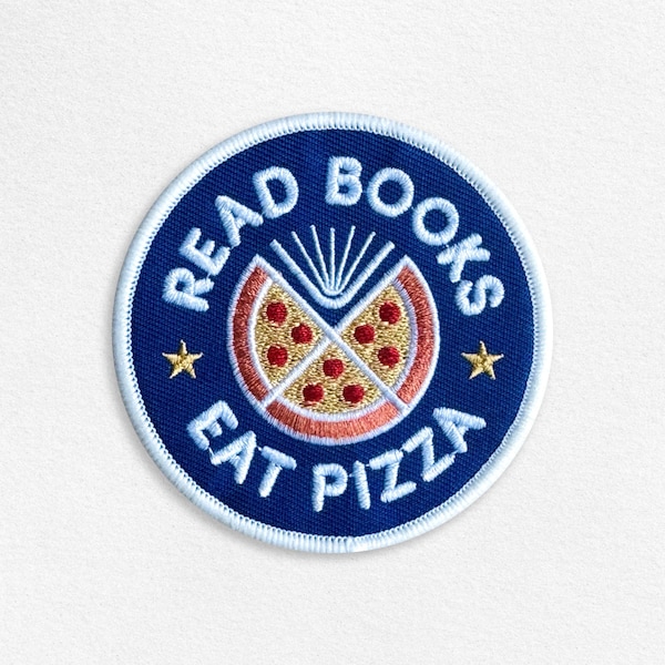 Read Books Eat Pizza Patch