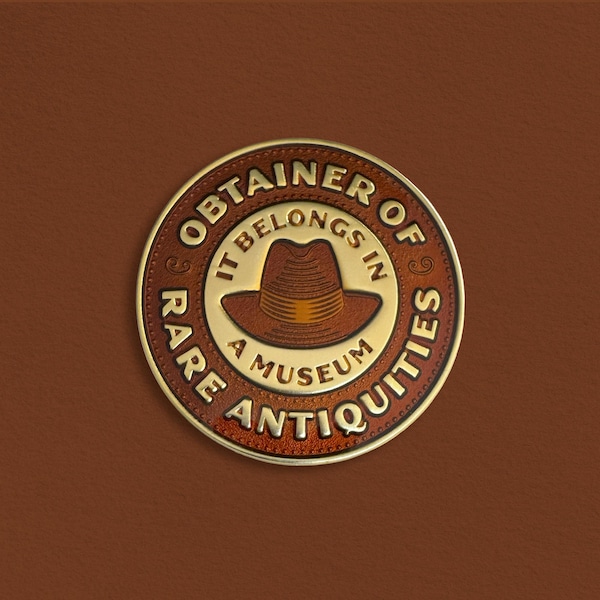 Obtainer of Rare Antiquities Enamel Pin