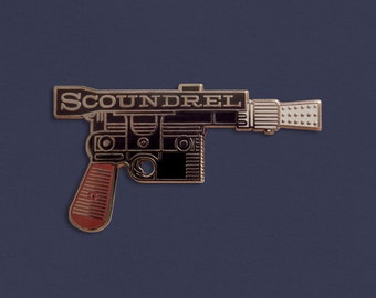 Scoundrel Blaster Enamel Pin