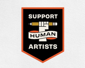 Support Human Artists Sticker