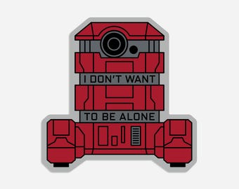 Sticker Ik wil niet alleen zijn