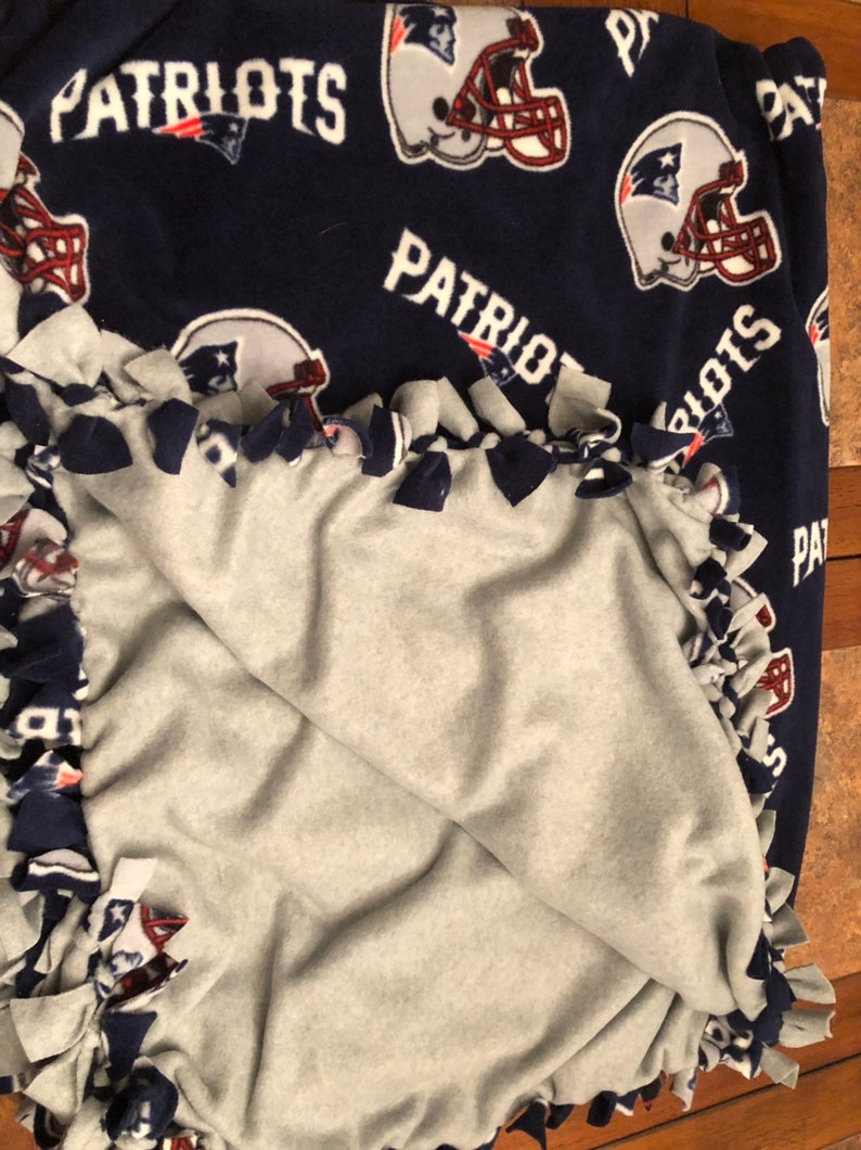 NFL New England Patriots Fleece Blanket Adult Size Patriots Etsy