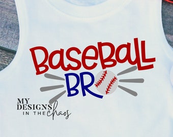 Hermano de béisbol SVG / SVG de béisbol / Archivo de corte de silueta y cricut / Camisa de hermano de béisbol / Archivo de corte de hermano pequeño / Béisbol