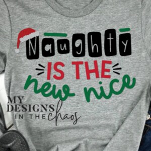 Weihnachten Shirt SVG-Datei für Silhouette und Cricut Schneidemaschine, Lustige Weihnachten Nichts Liste SVG Schneidedatei, Sublimation