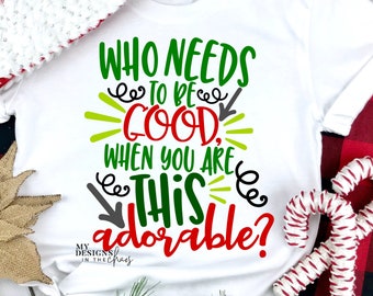 Christmas SVG cutting file little boy little girl Christmas shirt design cut file silhouette cameo cut file cricut Holiday girl Shirt SVG