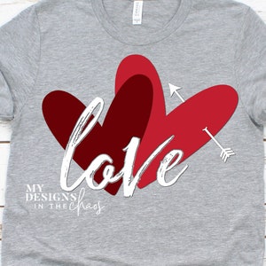 Liebe Herz Duo SVG, Liebe svg Schneidedatei für Silhouette und Cricut, Liebe svg, svg png dxf eps, Herz svg, Valentine svg, Valentinstag svg
