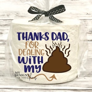 Divertente regalo di Natale per papà Carta igienica File in formato SVG / Divertente bavaglio regalo SVG / Carta igienica File in formato SVG per Silhouette Cricut / Carta igienica SVG