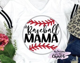 Baseball Mama SVG, Baseball Mom SVG for Silhouette and Cricut, Baseball cut file, svg png dxf eps, Baseball shirt svg, Baseball mama svg