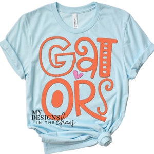 Gator SVG / Gator Team Spirit SVG / Gator Fun Font-Cutting-Datei für Silhouette Cricut / dxf png eps svg Design / Spirit Wear SVG-Datei