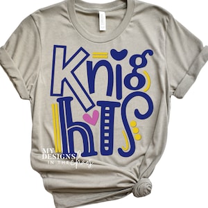 Knights SVG/ Knights PNG / Knights Cutting file for Silhouette or Cricut /dxf png eps svg cut file / Knights Spirit Wear SVG File